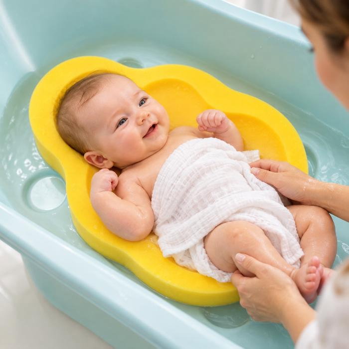 Burete suport pentru baie BabyJem, Galben [3]