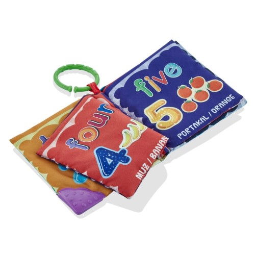 Cartea interactiva pentru bebelusi cu accesoriu de dentitie BabyJem, Animale [8]