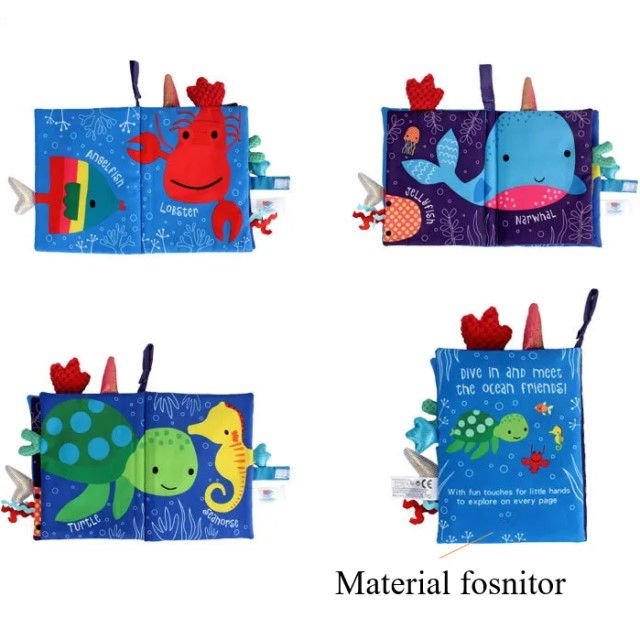 Cartea Senzoriala Empria pentru Bebelusi - O Calatorie Colorata in Lumea Descoperirilor, Ocean [6]