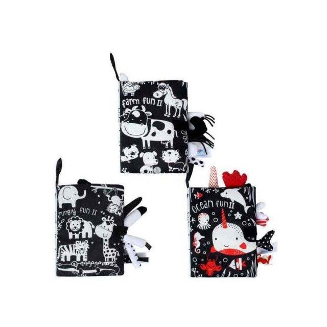 Carte Senzoriala Contrastanta pentru Bebelusi Explorarea Contrastelor, 18.5 x 15 x 3 cm, Farm [7]