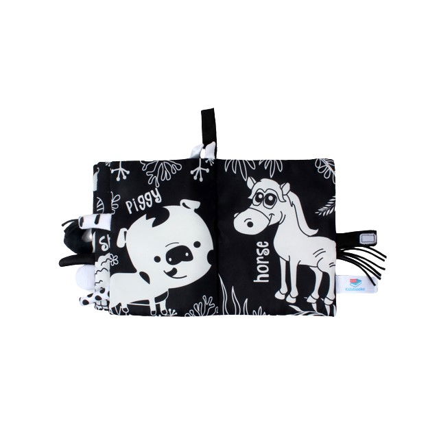 Carte Senzoriala Contrastanta pentru Bebelusi Explorarea Contrastelor, 18.5 x 15 x 3 cm, Farm [2]