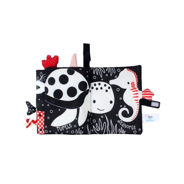 Carte Senzoriala Contrastanta pentru Bebelusi Explorarea Contrastelor, 18.5 x 15 x 3 cm, Ocean [3]