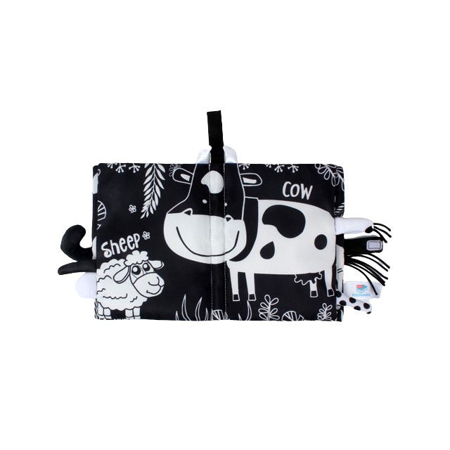 Carte Senzoriala Contrastanta pentru Bebelusi Explorarea Contrastelor, 18.5 x 15 x 3 cm, Farm [4]