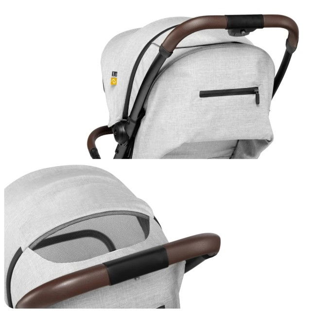 Carucior sport pliabil Skiddou Espoo Normandic Dream, ultracompact pentru calatorii, Gri [5]