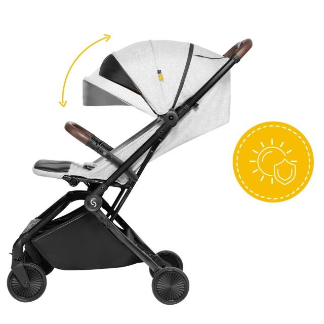 Carucior sport pliabil Skiddou Espoo Normandic Dream, ultracompact pentru calatorii, Gri [6]