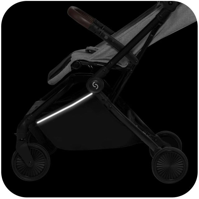 Carucior sport pliabil Skiddou Espoo Normandic Dream, ultracompact pentru calatorii, Gri [8]