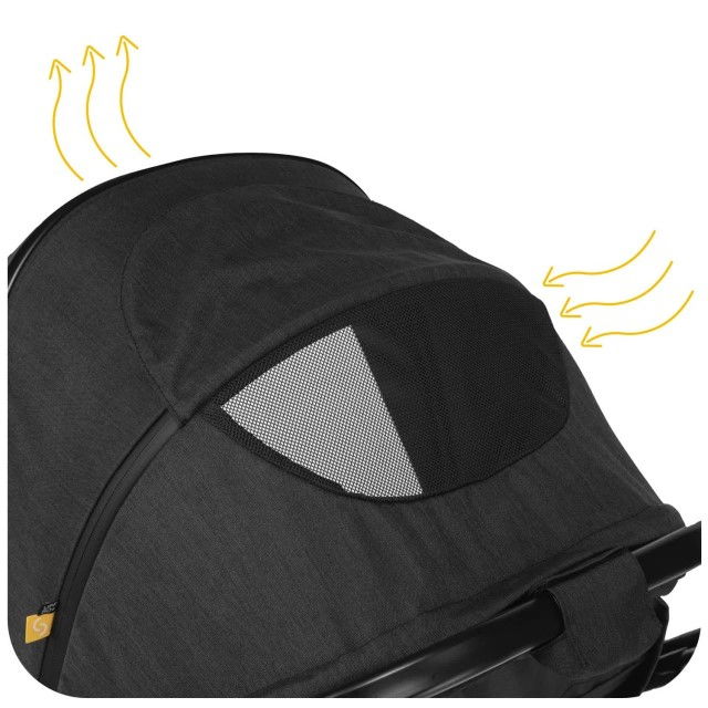 PRODUS RESIGILAT - Carucior transformabil 2 in 1 Skiddou Nasjo Normandic Dream, Negru [12]