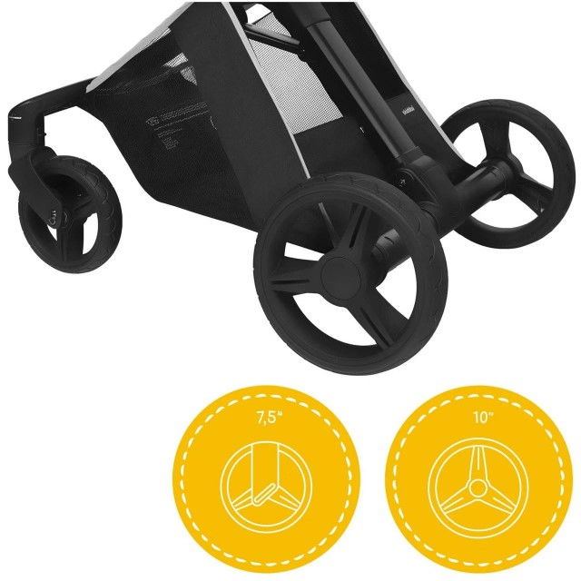 PRODUS RESIGILAT - Carucior transformabil 2 in 1 Skiddou Nasjo Normandic Dream, Negru [8]