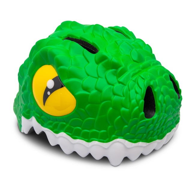 Casca bicicleta copii, model 3D, dimensiune reglabila 49-55 cm, 2-7 ani, Crocodile Verde [2]
