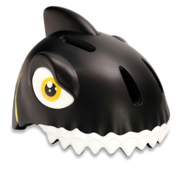 Casca bicicleta copii, model 3D, dimensiune reglabila 49-55 cm, 2-7 ani, Shark Negru [1]
