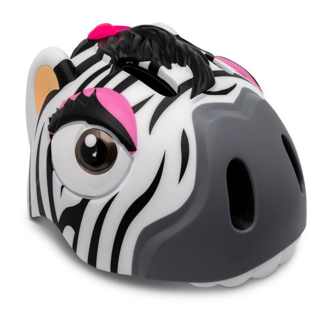 Casca bicicleta copii, model 3D, dimensiune reglabila 49-55 cm, 2-7 ani, Zebra Negru-Alb [2]