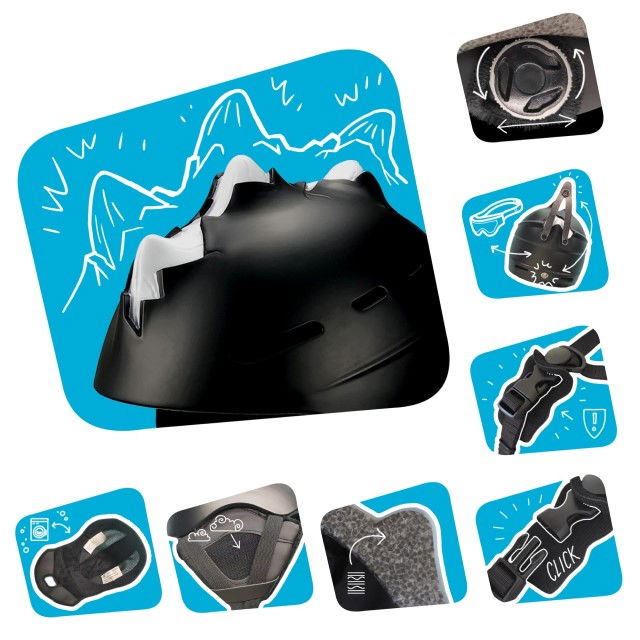 Casca de schi, protectie pentru copii, dimensiune reglabila 58-61cm, Verde [7]