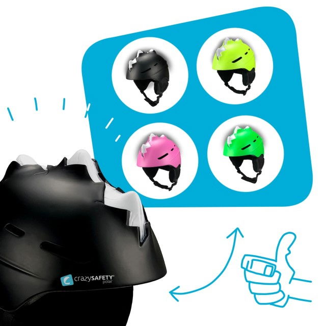 Casca de schi, protectie pentru copii, dimensiune reglabila 58-61cm, Verde [8]