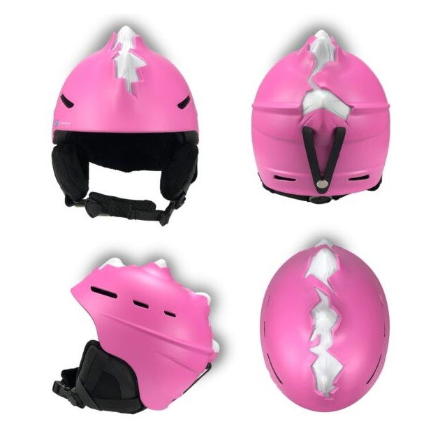 Casca de schi, protectie pentru copii, dimensiune reglabila 58-61cm, Roz [3]