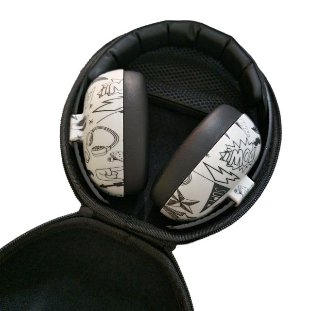 Casti antifonice pentru bebelusi si copii, Banz, Bubzee, 3-36 luni, Grafitti [4]