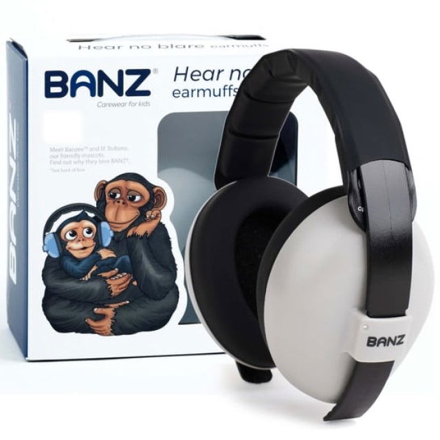 Casti antifonice pentru bebelusi si copii, Banz, Bubzee, 3-36 luni, Grey [4]