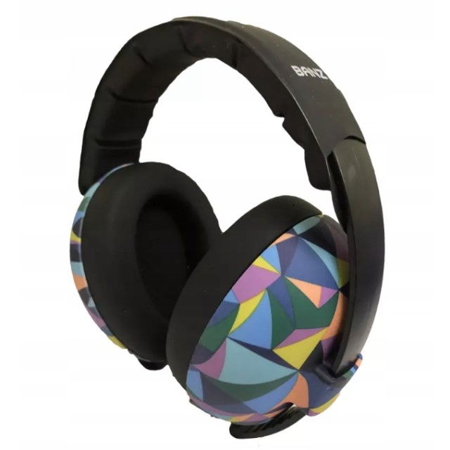 Casti antifonice pentru bebelusi si copii, Banz, Bubzee, 3-36 luni, Kaleidoscope [7]