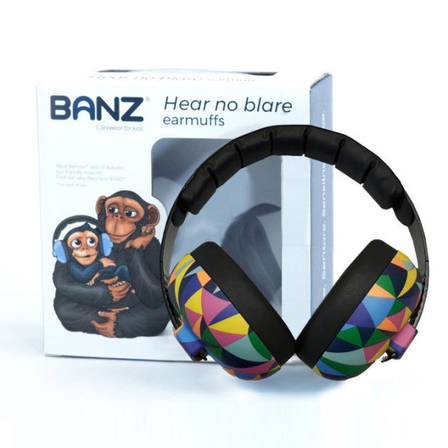 Casti antifonice pentru bebelusi si copii, Banz, Bubzee, 3-36 luni, Kaleidoscope [13]