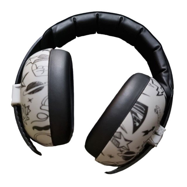 Casti antifonice pentru bebelusi si copii, Banz, Bubzee, 3-36 luni, Grafitti [5]