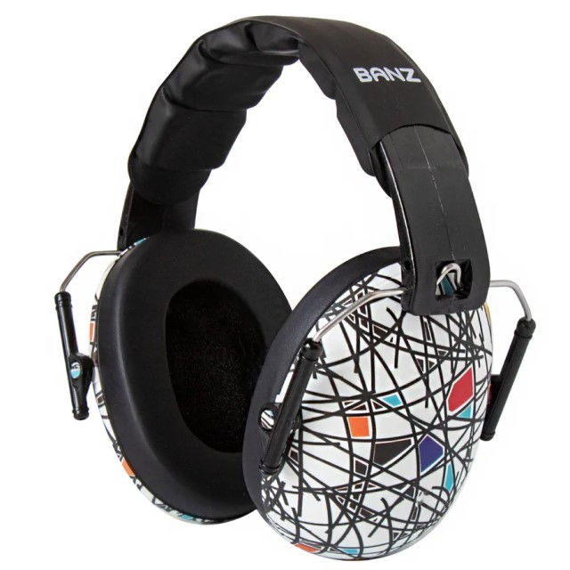 Casti antifonice pentru copii, Banz Bubzee, 3-10 ani, Squiggles [10]