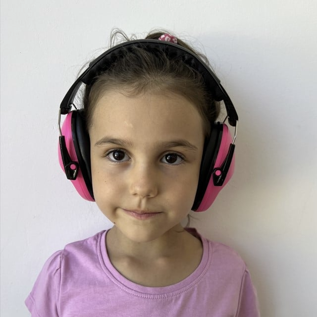 Casti antifonice pentru copii Vivid Slim, model ajustabil, Empria, PinkPulse [8]