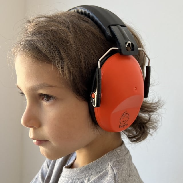 Casti antifonice pentru copii Vivid Slim, model ajustabil, Empria, CitricGlow [6]