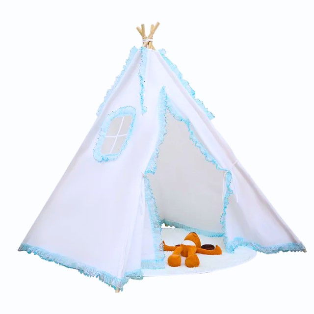 Cort de joaca pentru copii, cort teepee, stil indian, Empria, 110x110x110 cm, Diverse culori [2]
