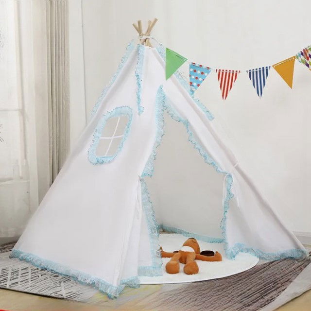 Cort de joaca pentru copii, cort teepee, stil indian, Empria, 110x110x110 cm, Diverse culori [12]