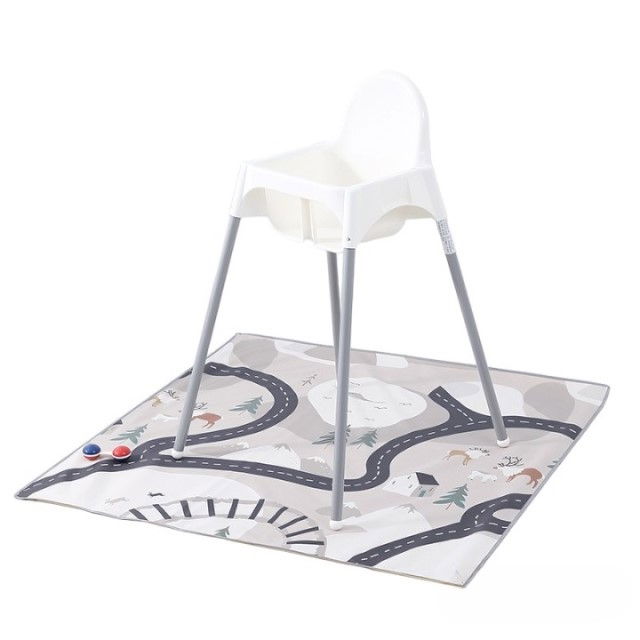 Covoras anti-murdarire pentru scaunul de masa bebe, impermeabil, lavabil, antiderapant, Oras [15]
