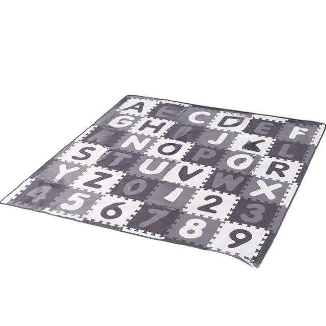 Covoras anti-murdarire pentru scaunul de masa bebe, impermeabil, lavabil, antiderapant, Litere si Cifre [3]