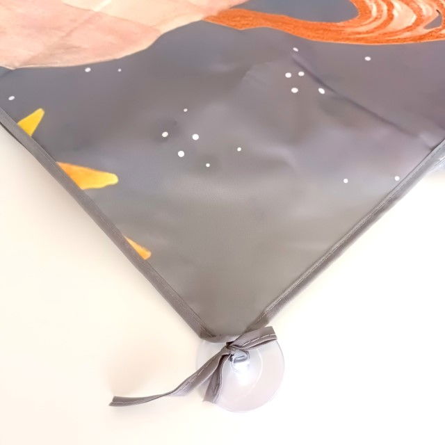 PRODUS RESIGILAT - Covoras anti-murdarire pentru scaunul de masa bebe, impermeabil, lavabil, antiderapant, Planets [12]