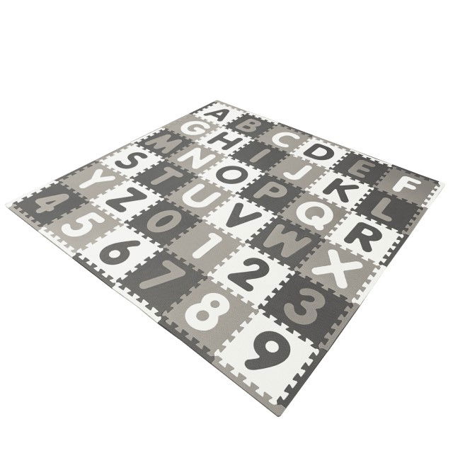 Covoras anti-murdarire pentru scaunul de masa bebe, impermeabil, lavabil, antiderapant, Litere si Cifre [10]