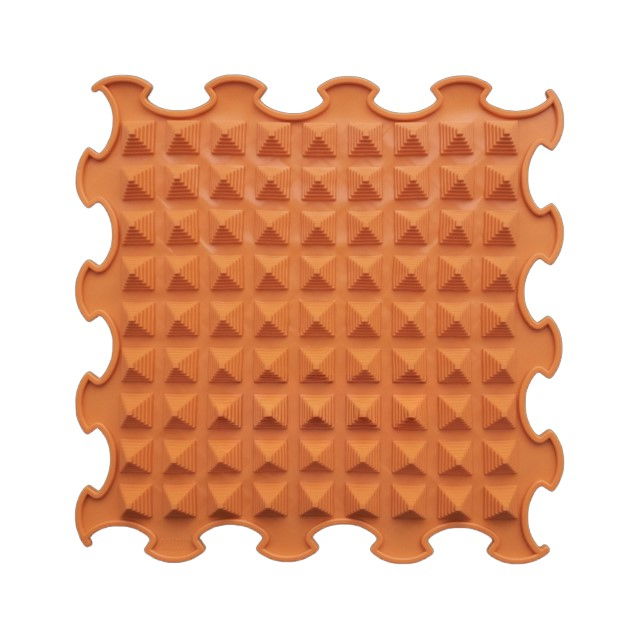 Covoras ortopedic pentru masaj, 1 piesa, model Little Pyramids, Portocaliu [3]