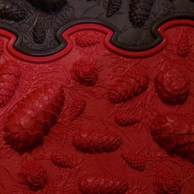 Covoras ortopedic pentru masaj, 1 piesa, textura moale, model Pinecones, Diverse culori [4]