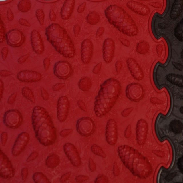 Covoras ortopedic pentru masaj, 1 piesa, textura moale, model Pinecones, Diverse culori [3]