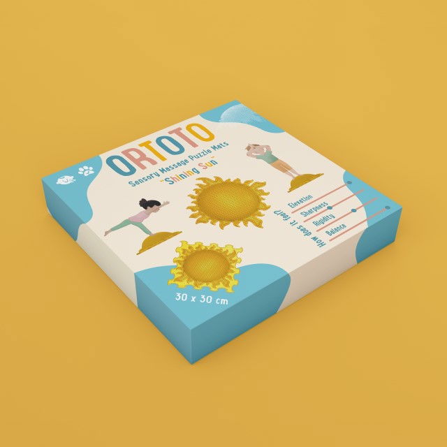 Covoras ortopedic pentru masaj, 1 piesa, model Shining Sun, Diverse culori [5]