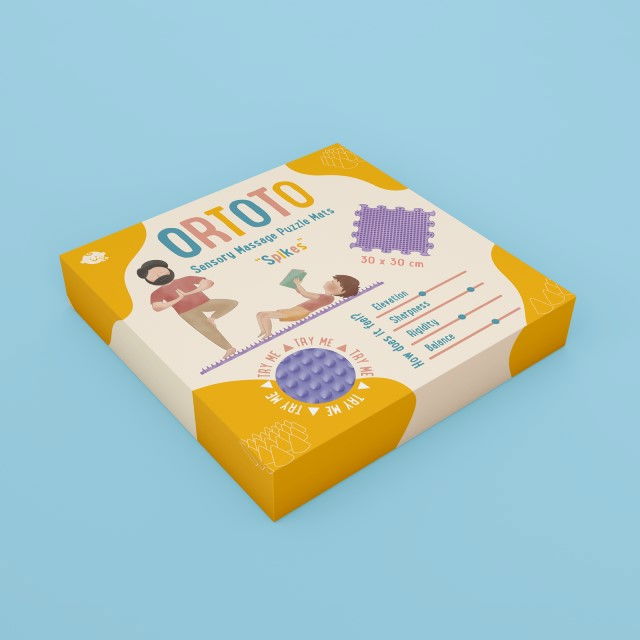 Covoras ortopedic pentru masaj, 1 piesa, textura moale, model Spikes, Diverse culori [3]