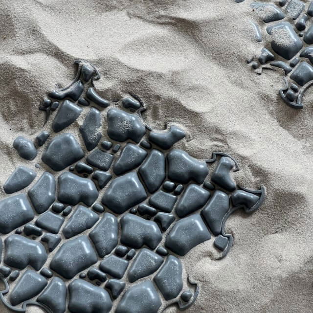 Covoras ortopedic pentru masaj, 1 piesa, model Stones, Bleumarin [6]