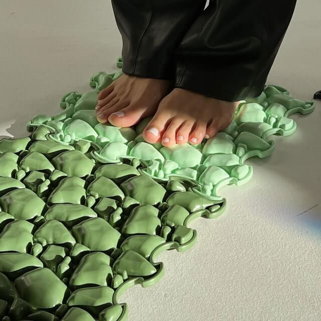 Covoras ortopedic pentru masaj, 1 piesa, model Stones, Diverse culori [10]
