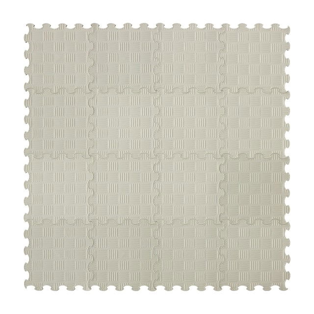 Covoras ortopedic, senzorial, set puzzle, 16 piese, model Sport Surface, Gri [2]