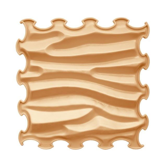 Covoras ortopedic, senzorial, set puzzle, 6 piese, model Sandy Waves, textura rigida, Multicolor [2]