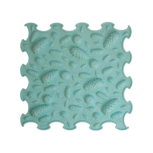 Covoras ortopedic, senzorial, set puzzle, 8 piese cu diferite texturi, Sensory&Calm Pastel Set [7]