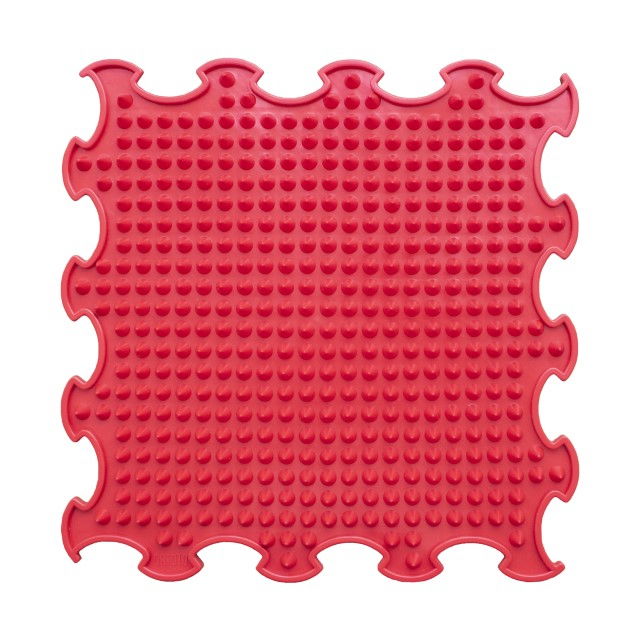 Covoras ortopedic, senzorial, set puzzle, 8 piese, model Spikes, textura rigida, Multicolor [5]