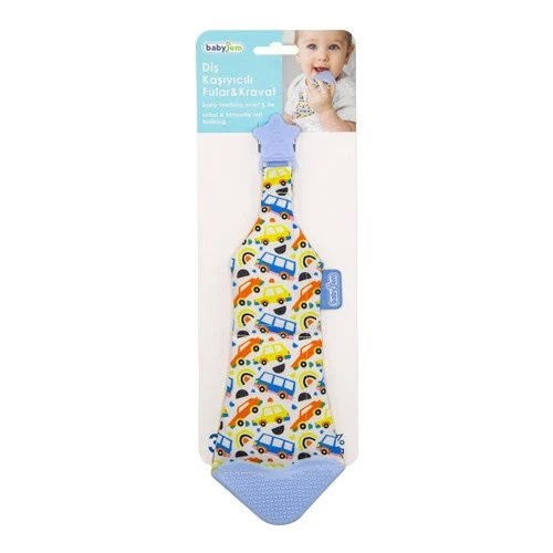 Cravata bebelusi cu accesoriu de dentitie BabyJem, Bleu [6]