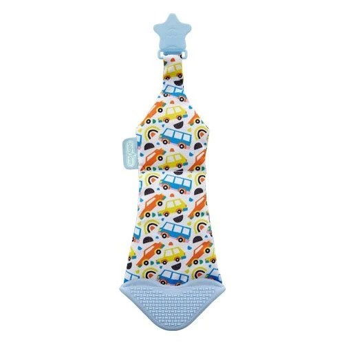 Cravata bebelusi cu accesoriu de dentitie BabyJem, Bleu [2]
