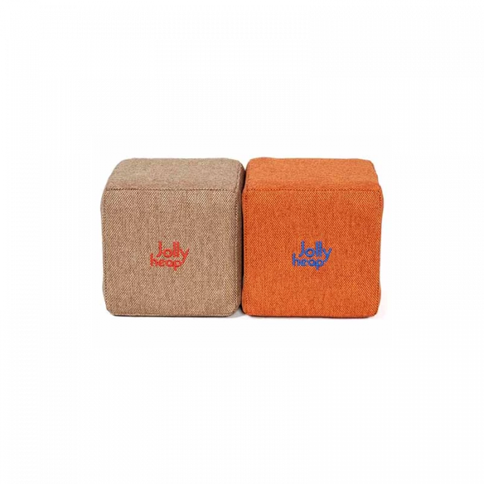 Cuburi Magnetice Basic de joaca, JollyHeap, 100 cuburi, Bej-Portocaliu [2]
