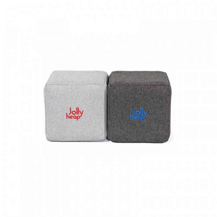 Cuburi Magnetice Basic de joaca, JollyHeap, 100 cuburi, Alb Fildes-Gri Inchis [2]