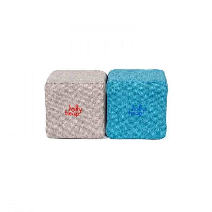 Cuburi Magnetice Basic de joaca, JollyHeap, 100 cuburi, Gri-Bleu [2]
