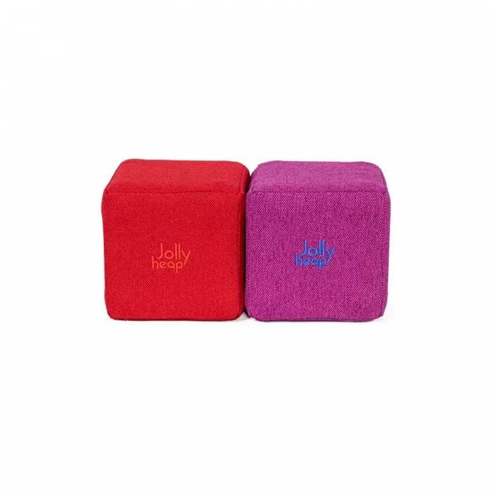 Cuburi CREATIVE Magnetice, JollyHeap, 100 cuburi, Rosu-Roz [2]