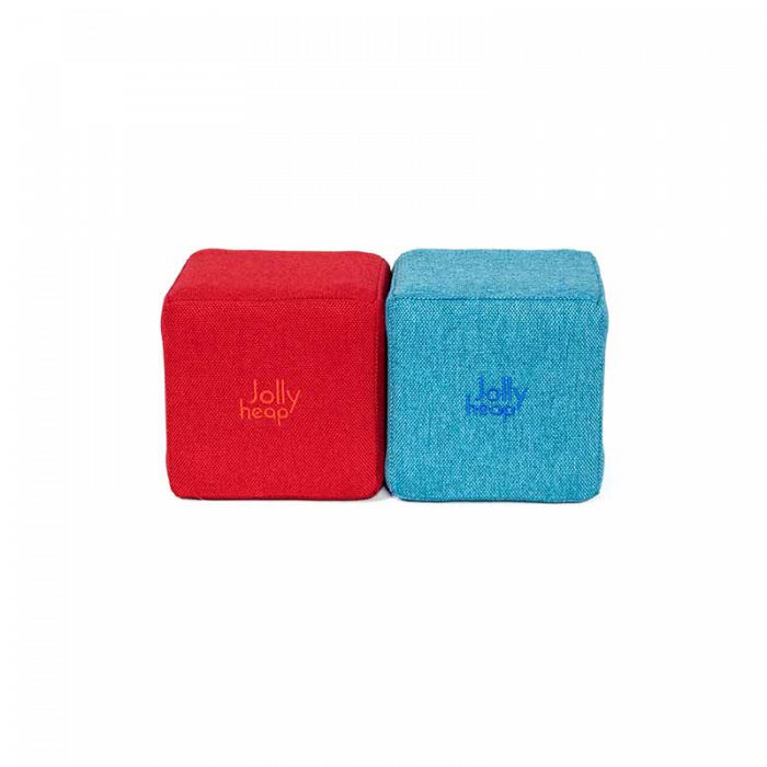 Cuburi CREATIVE Magnetice, JollyHeap, 100 cuburi, Rosu-Bleu [2]